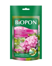 BIOPON hortensja różowa i czerwona - nawóz barwiący 200 G 