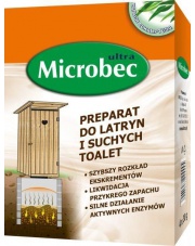 BROS Microbec preparat do latryn i suchych toalet 4x30 G